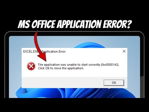 How to fix Microsoft Office Application Error 0xc0000142 FAST!