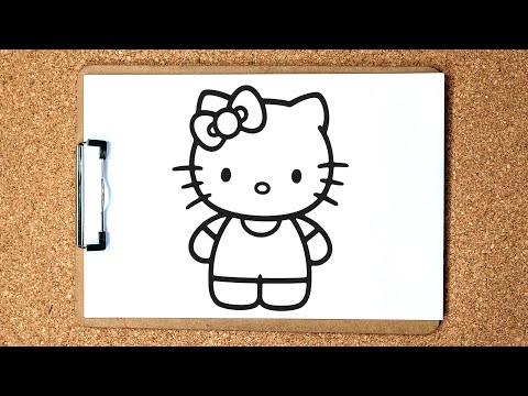 Como desenhar a Hello Kitty ✏️😻 .. #hellokitty #hello #gato #gatin