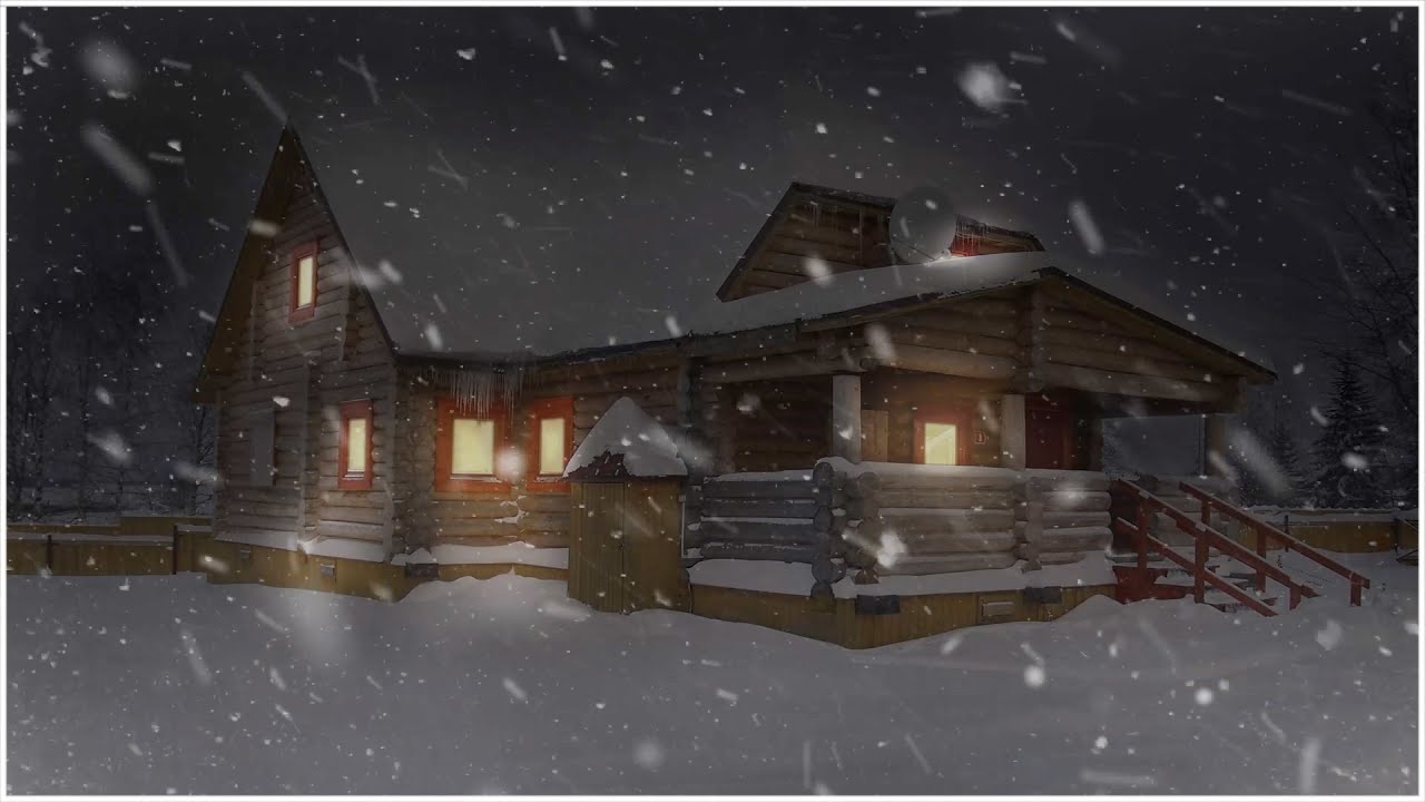 Snowstorm at a Lonely Wooden House┇Howling Wind & Blowing Snow - YouTube