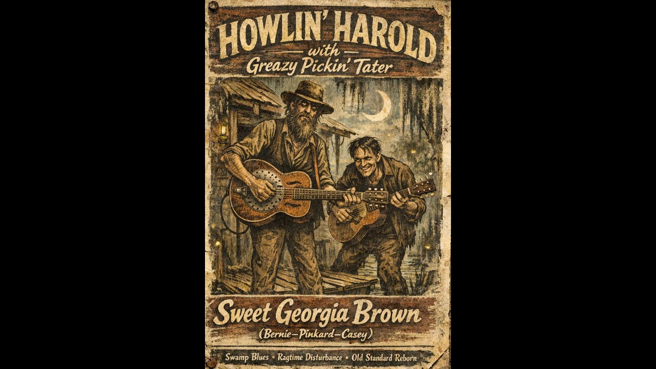 Howlin’ Harold (w/Greazy Pickin' Tater) – Sweet Georgia Brown (Blues cover)(Bernie–Pinkard–Casey)
