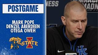 Mark Pope, Kentucky seniors recap the season-ending loss to Iowa State in the NCAA's second round.