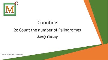 Counting: 2.3 Count the number of palindromes by Sandy Cheung