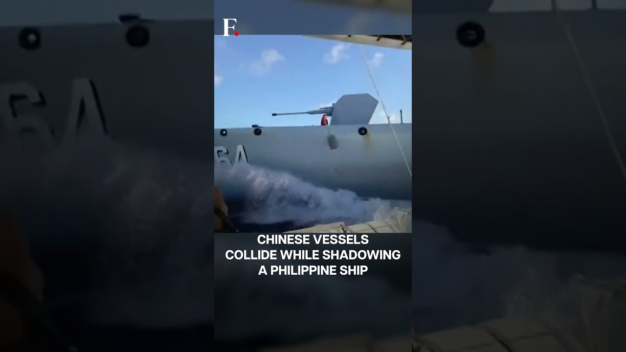Watch Chinese Vessels Collide While Shadowing A Philippine Ship In South China Sea N18G