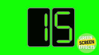 7 Segments GREEN LED Countdown timer green screen effects