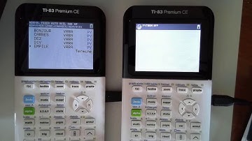 Transférer des scripts entre deux calculatrices TI-83 Premium CE avec l
