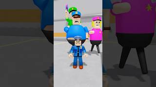 Police Family Escape All Jumpscares 🚨🚔 #roblox #shorts