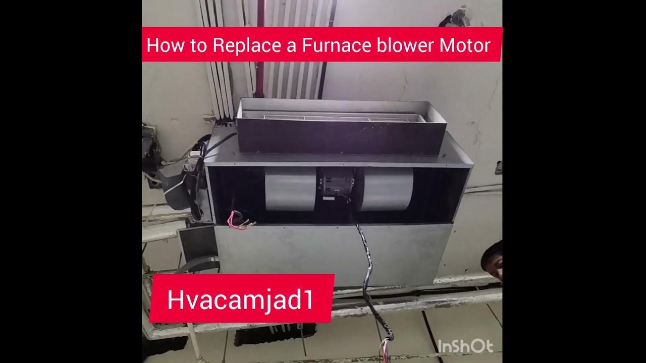 How to Replace a Furnace blower Motor l How Replace Indoor FCU Blower