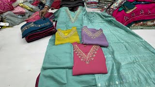 Starts from 135/- Chickpet Bangalore wholesale budget friendly Kurti sets single piece courier av