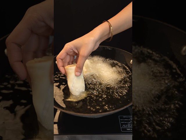 Street Style Veg Spring Roll ASMR Cooking || #shorts #asmr #recipe #indianasmrworld #streetfood