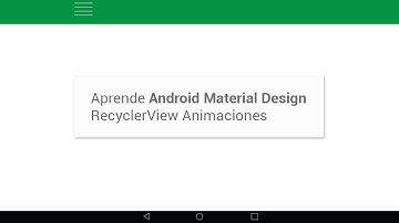 Aprende Android Material Design: RecyclerView