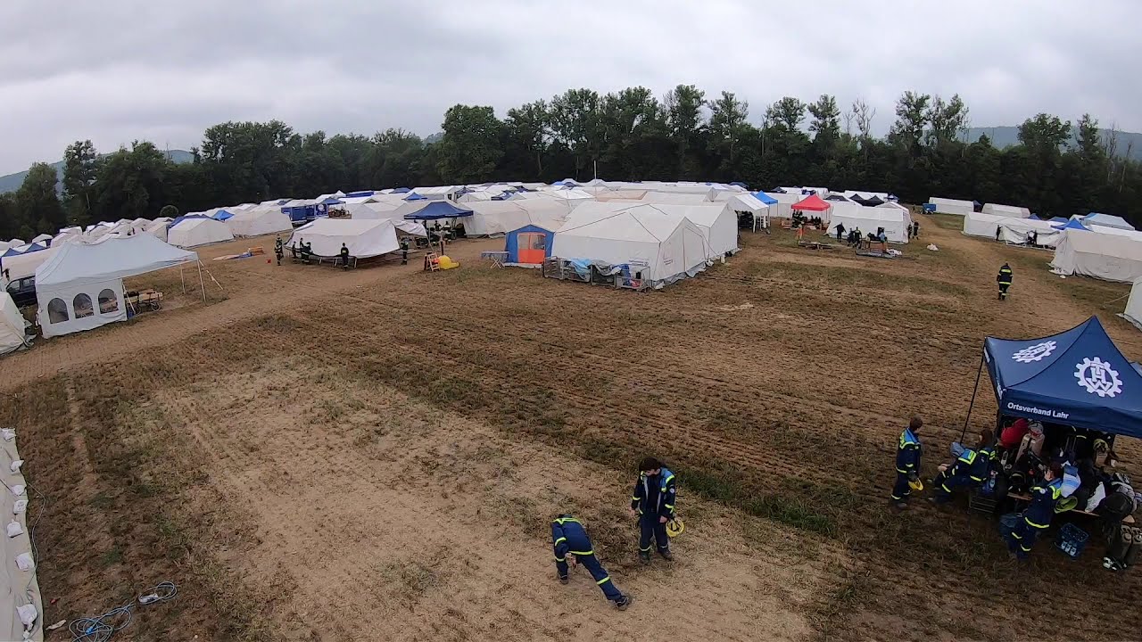 Zeitraffer THW Jugend Lahr Zeltabbau Bundesjugendlager