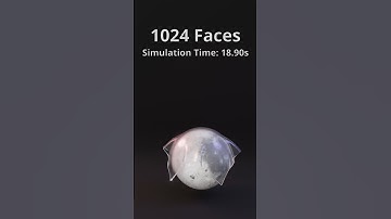 Moon Cloth Simulation 🌑 | Satisfying 3D Animation 🎥