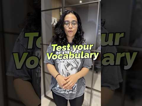 Vocabulary Quiz -
