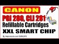 Canon Refillable Cartridges For TS9120, TS8120, TS8220, TS9520, TR8520, TR7520 Printers
