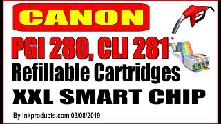Canon Refillable Cartridges For TS9120, TS8120, TS8220, TS9520, TR8520, TR7520 Printers