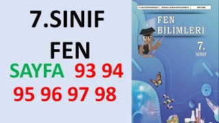 7 Sinif Fen Bi̇li̇mleri̇ Ders Ki̇tabi Sayfa 93 94 95 96 97 98 Cevaplar