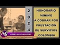 2024. PRESTACIÓN DE SERVICIOS. HONORARIOS. OPS. COLOMBIA