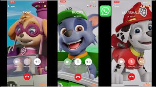 Paw Patrol Incoming Call Screen Video iPhone 12 iOS screenshot 4
