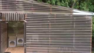 chicken dog kennel coop into converted