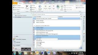 How to categorize Outlook 2010 Contacts