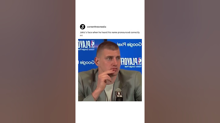 Jokic's face when his name was pronounced right 😂