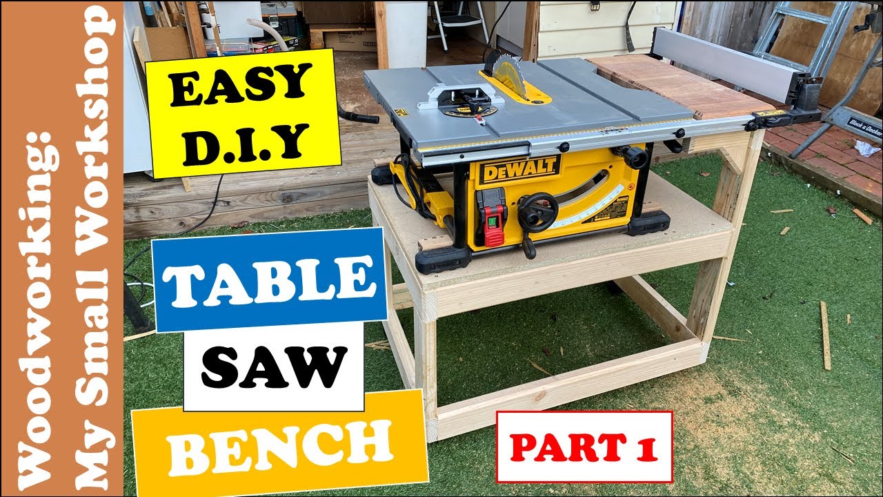 Table Saw Bench Part 1 Easy DIY YouTube