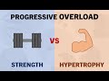 Progressive overload for strength vs hypertrophy training  how to progress training variables