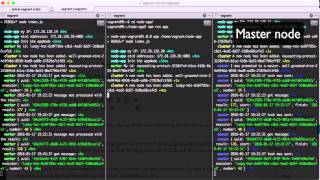 Node js clustered app with autodiscovery