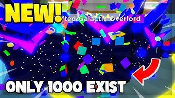 I CRAFTED A Mythic Galaxy Overlord Pet ONLY 1000 EXIST In Clicker Simulator!! (Roblox)