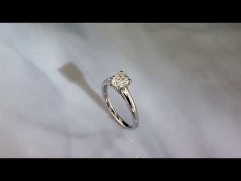 Canadian Ice Diamond Solitaire Engagement Ring by Rogers & Hollands Jewelers