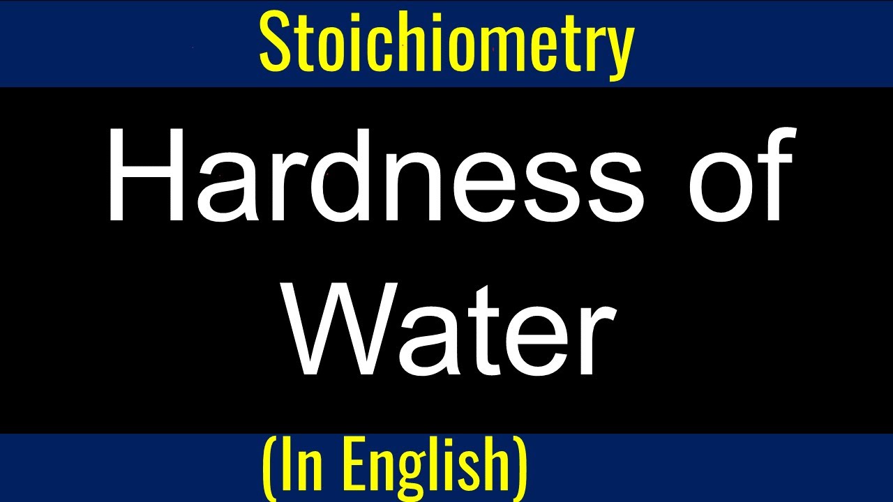 Degree of Hardness of Water I Stoichiomtery I Mole calculation I Titration I Physical Chemistry
