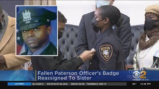 Fallen Paterson Officer's Badge Reassigned To Sister