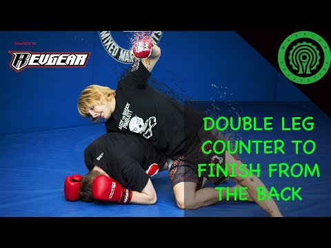 MMA Double Leg Takedown Counter to Take the Back