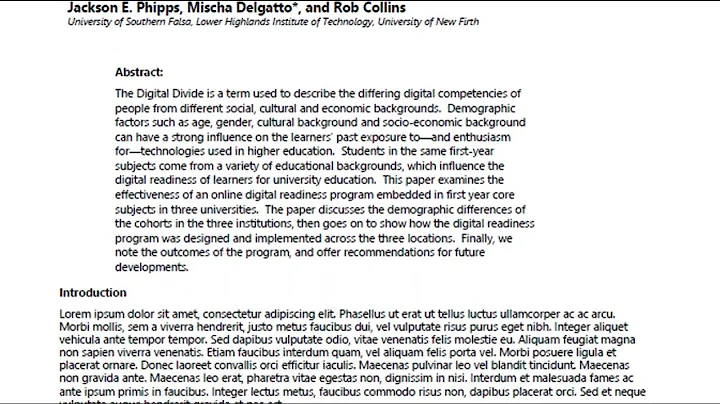 Referencing A Journal Article Using APA 7