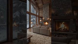 Cozy Snowfall Living Room ASMR ❄️🔥 Relaxing Winter Ambience