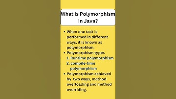 What is Polymorphism in Java | java interview Question