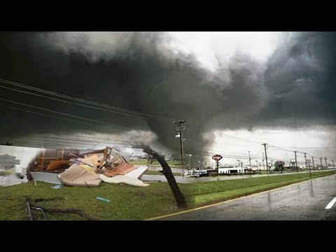 Ισχυρή καταιγίδα και ανεμοστρόβιλος απεργία Ocala Φλόριντα ! κατεστραμμένα κτίρια και οχήματα