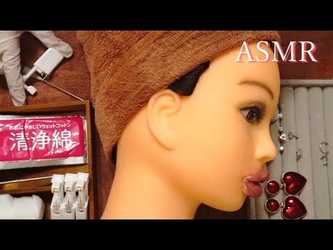 【ASMR】耳,唇,舌ピアスの穴開けロールプレイ／ピアッサー&ニードル