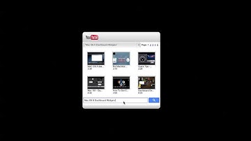 YouTube - Mac OS X Dashboard Widget
