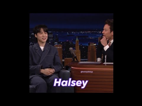 Jimin Halsey Hakkında Konuşmuş Jimmy Fallon Show #halsey #jimin #bts #army #jimmyfallonshow #çeviri