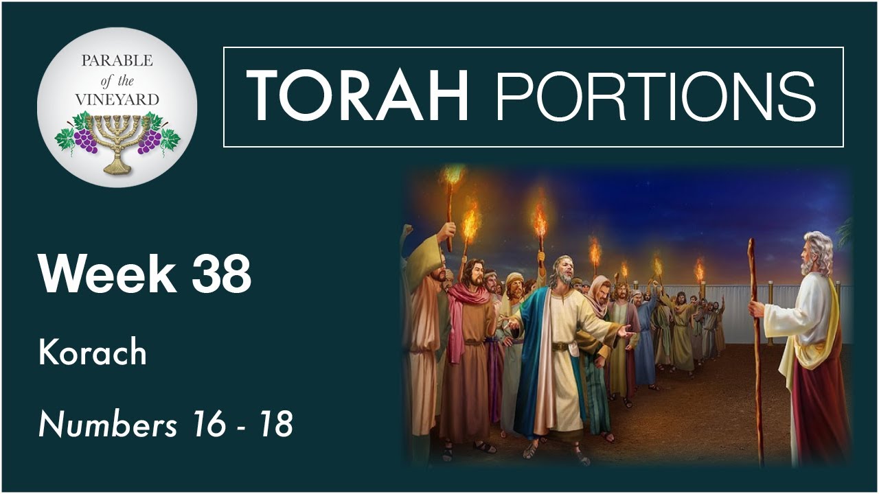Torah portions week 38 korach numbers 16 18 2020 2021 youtube