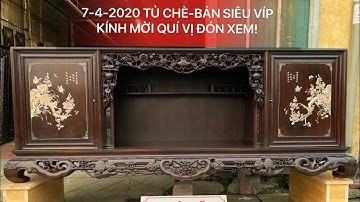 TỦ CHÈ CŨ-BẢN VÍP-GỖ GỤ TA QUẢNG BÌNH-0985230888(ĐỒ GỖ CŨ BÙI TUẤN)7-4-2020