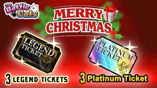 [The Battle Cats] Christmas Gifts as Legend & Platinum Tickets!