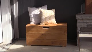 Outdoor Storage Bench Build with Plans