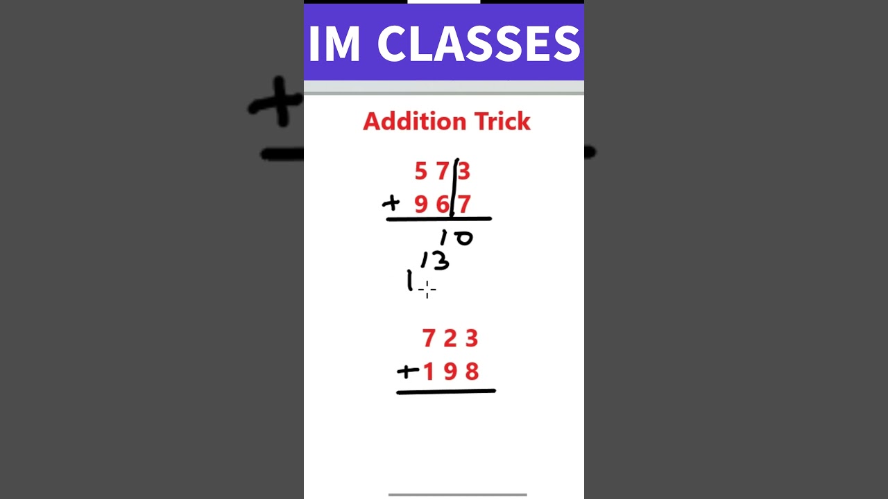 Easy Method to find addition 