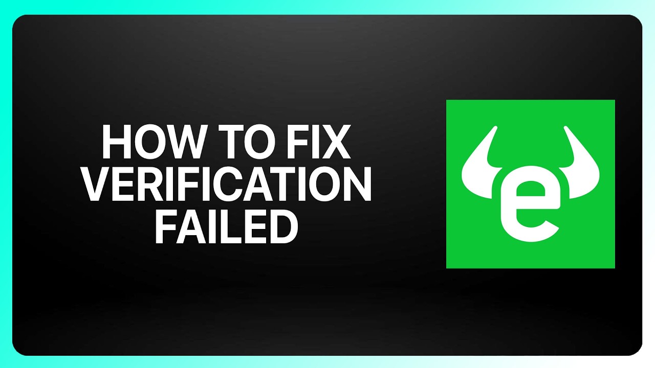 How To Fix Verification Failed In Etoro ! Tutorial - YouTube