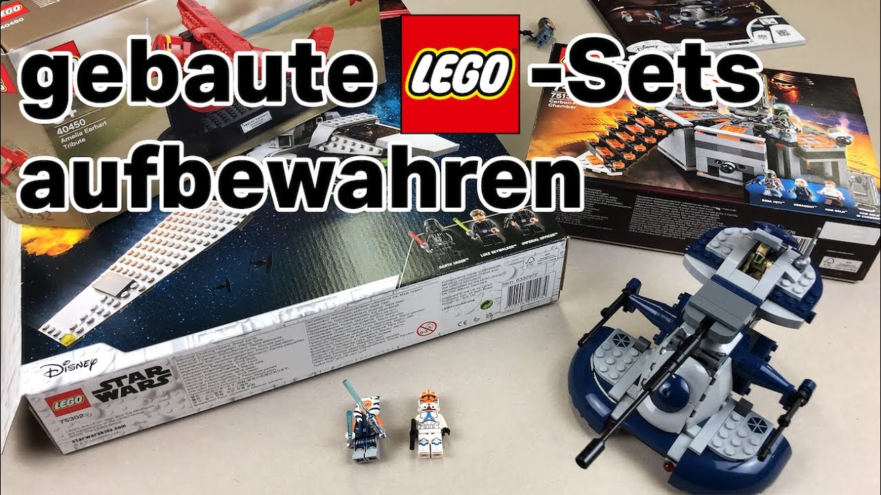 So lagere ich meine gebauten LEGO-Sets!