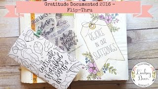 Gratitude Documented 2016 - Bible Journaling Flip-Thru