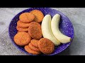 5 mins fireless cooking  instant dessert recipe with banana  biscuit  banana ladoo recipe  yummy