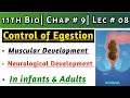 Control of Egestion in Adults || Muscular & Neurological Development || 11th Bio| Ch # 9| Lec # 8
